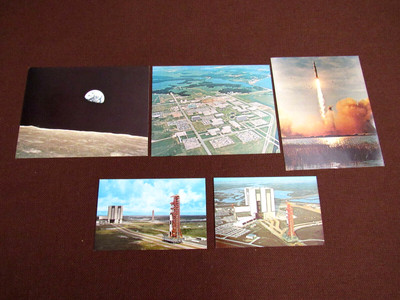NASA APOLLO 4 APOLLO 8 SKYLAB 2 VINTAGE 1969 ORIGINAL POSTCARDS BEAUTY