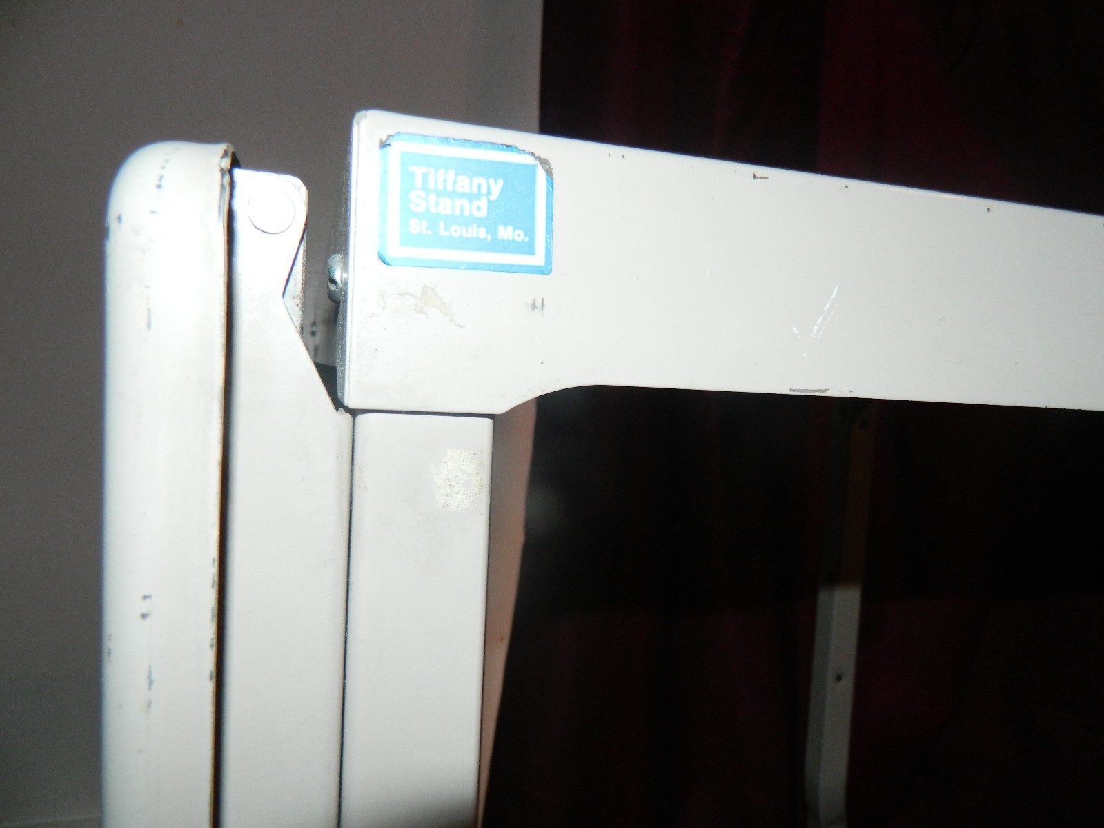 Industrial Drop Leaf Table/Stand on Wheels Tiffany Mid-Century Modern Vintage