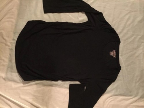 Great Expectations Ruched Long Sleeve Maternity Top Womens Size XL 16-18 Black