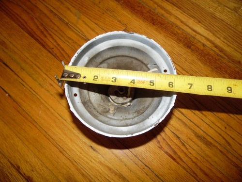 Antique Art Deco Victorian Metal Flush Mount Ceiling Light Fixture