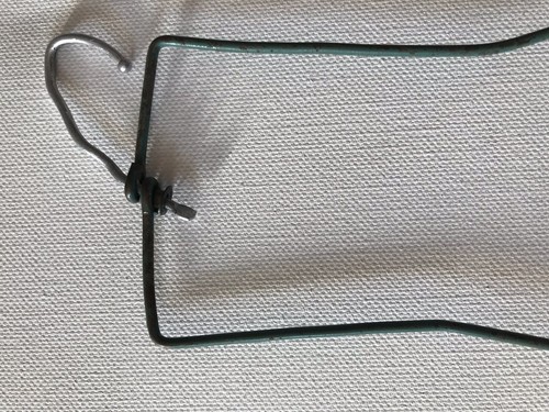 Antique Blue Wire Glove Stretchers With Hooks
