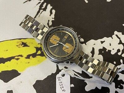 Rare Original Vintage Seiko 6138-8030 Day Date Chronograph JOHN PLAYER SPECIAL