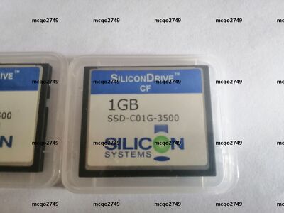 2PCS  SiliconDrive 1GB CF SSD-C01G-3500 SILICON