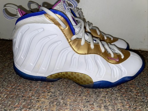 white and gold foamposites