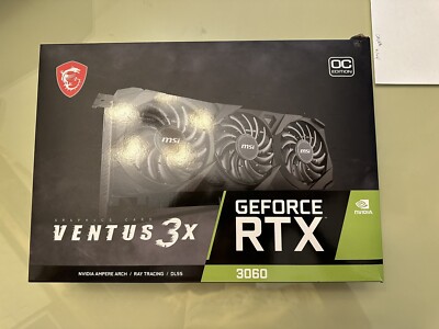 MSI GeForce RTX 3060 VENTUS 3X OC 12GB GDDR6 Graphics Card