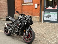 67 reg Yamaha MT10 naked motorcycle in Black.