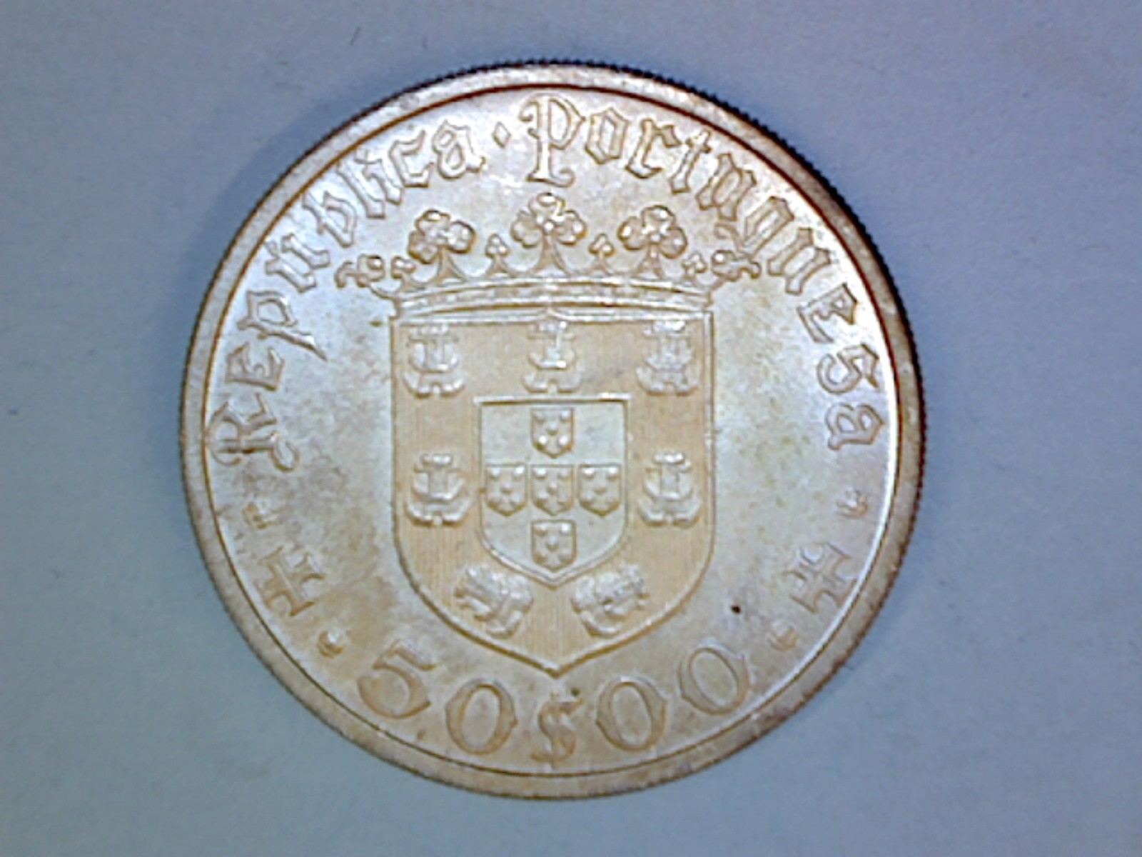 Portugal - 50 Escudos - 1968 - KM# 593 - 0.6500 Silver