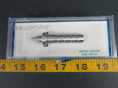 Millipore Aerosol Adapter XX6200004 6.3mm Stainless Steel Luer Slip 1/4-3/8 T