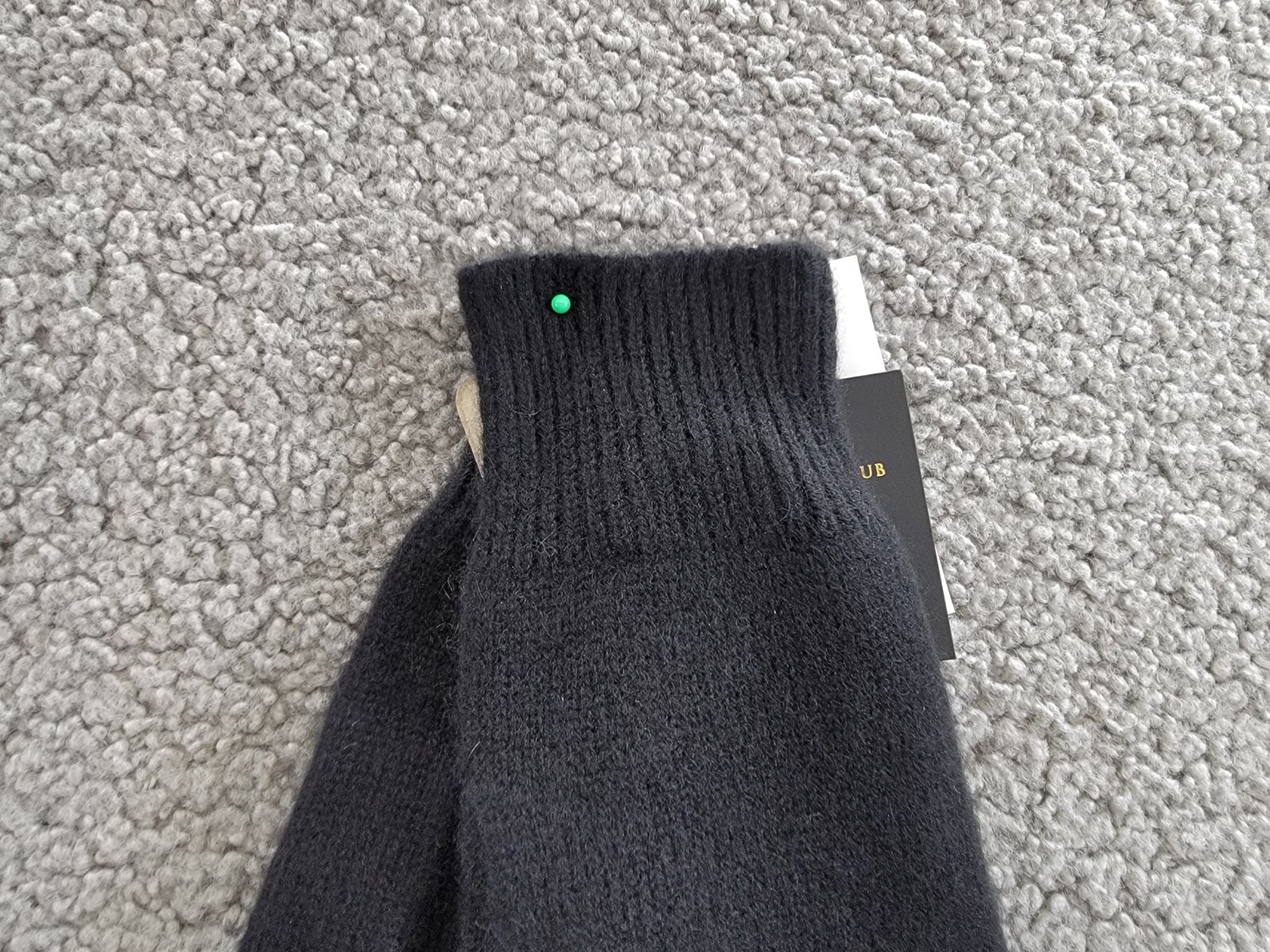 Charter Club Cashmere Touch Gloves Women's One Size Black Pull On - Picture 3 of 13
