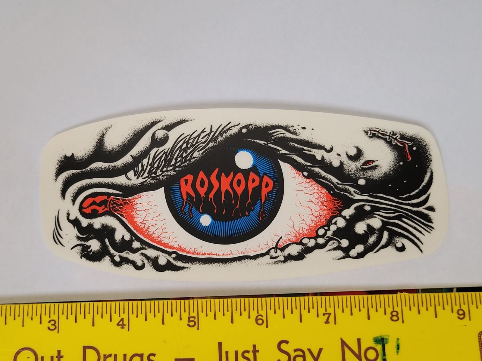 VTG 80's SANTA CRUZ ROB ROSKOPP BLOODSHOT EYES RARE NOS VTG 80's SANTA CRUZ ROB ROSKOPP BLOODSHOT EYES RARE NOS