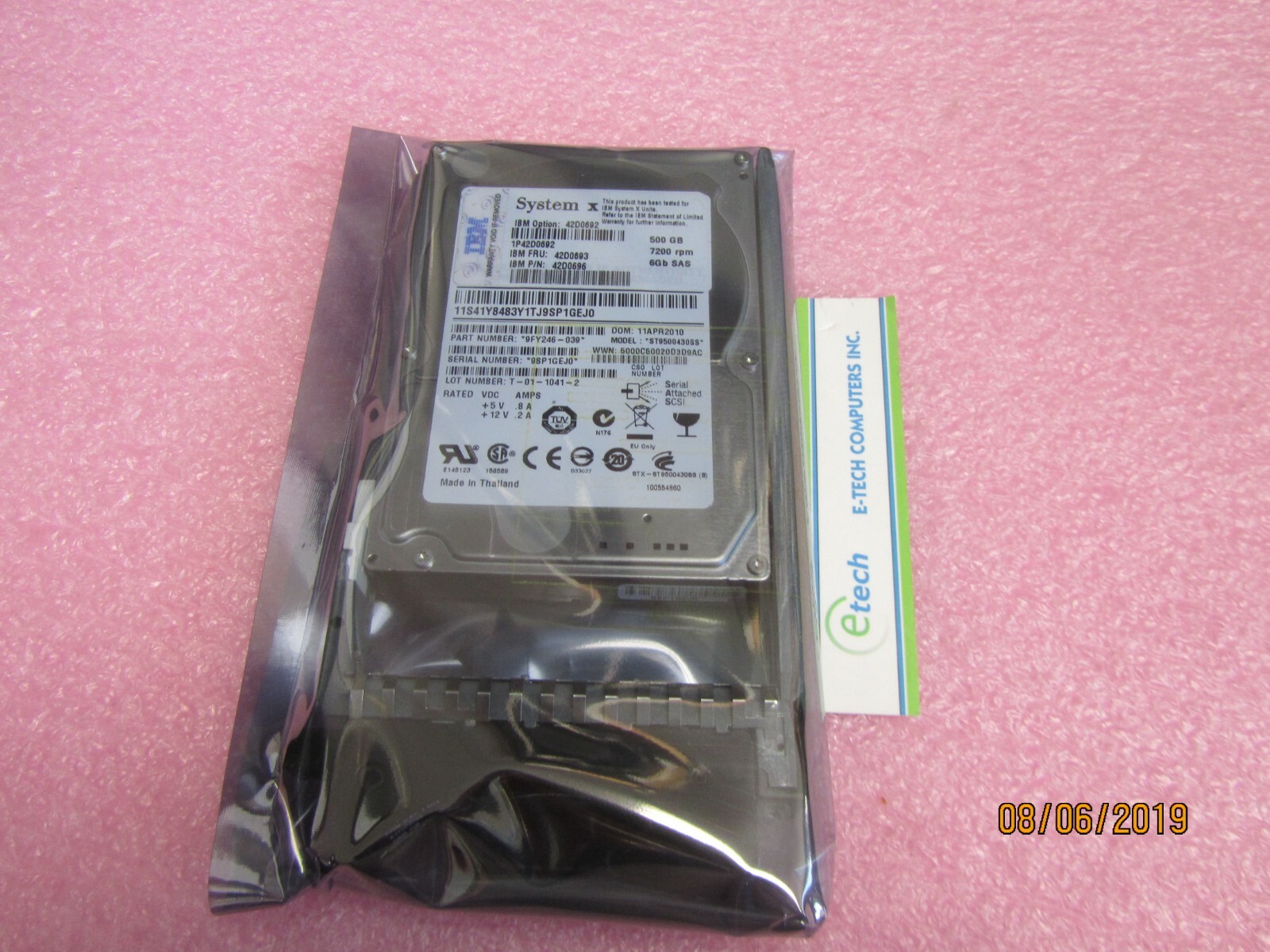 日本アイ・ビー・エム 500GB 7200rpm 6Gbps NL 2.5型 SAS SFF HS HDD 42D0692 日本アイ・ビー・エム 500GB 7200rpm 6Gbps NL 2.5型 SAS SFF HS