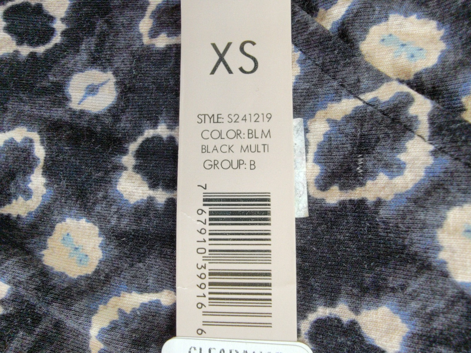 NIC+ZOE Midnight Shibori Twist Front Dress Women XS Black Multi V-Neck Pullover - Picture 15 of 15
