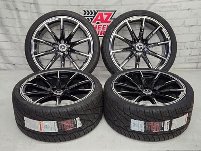 20'' Wheels W Tires Fit Mercedes Benz Class E S Class Machined Black Brabus