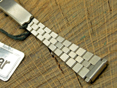 Pulsar Vintage Watch Band 11mm-14mm Stainless Steel Deployment Clasp NOS Unused