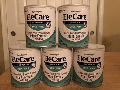 11 Cans Of EleCare Infant Formula Hypoallergenic Powder - 14.1 Oz