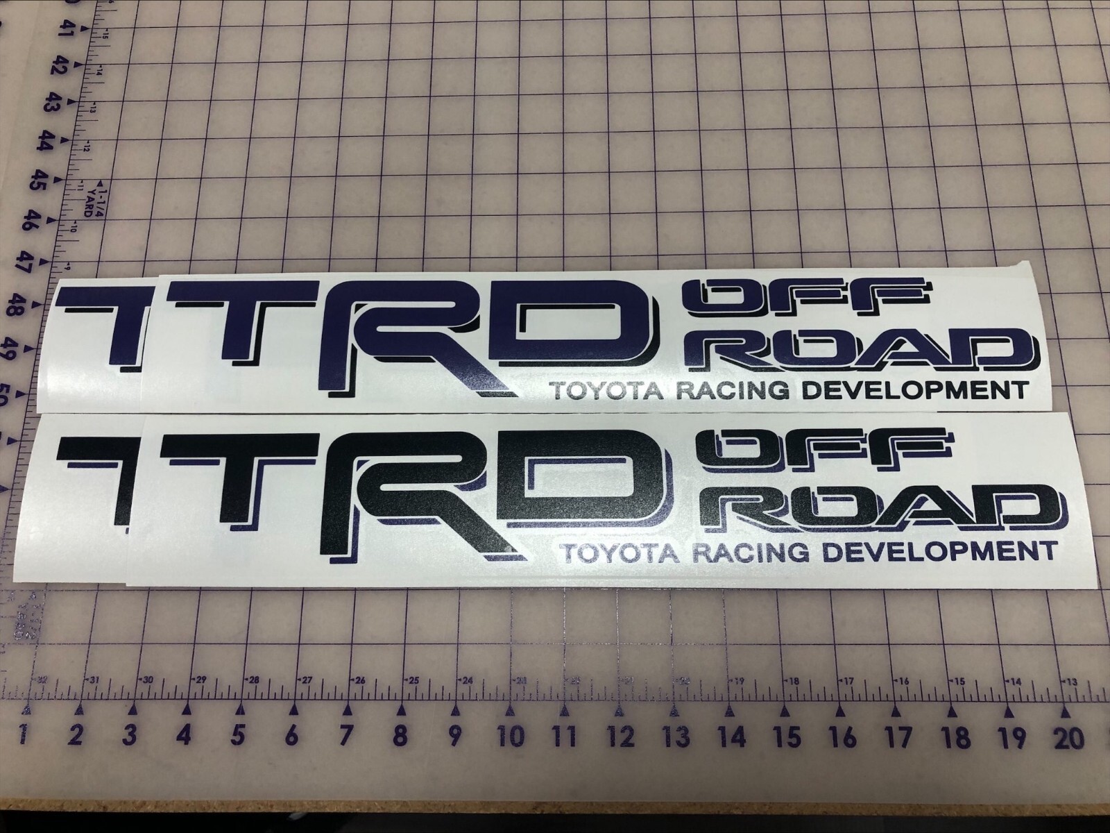 2x TRD Off Road Decals for Toyota Tacoma Tundra Bedside Vinyl Decal CUSTOM COLOR