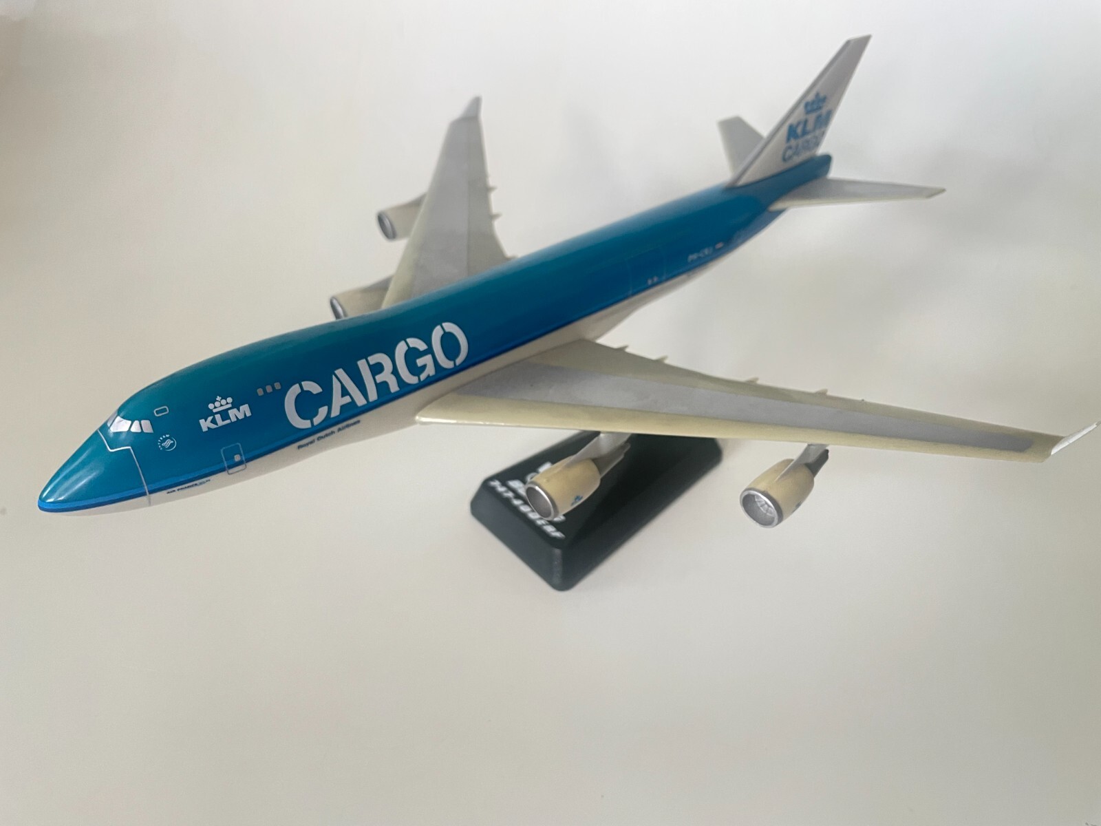 KLM CARGO BOEING 747-400 ERF 11'' JET Plastic Desk Display