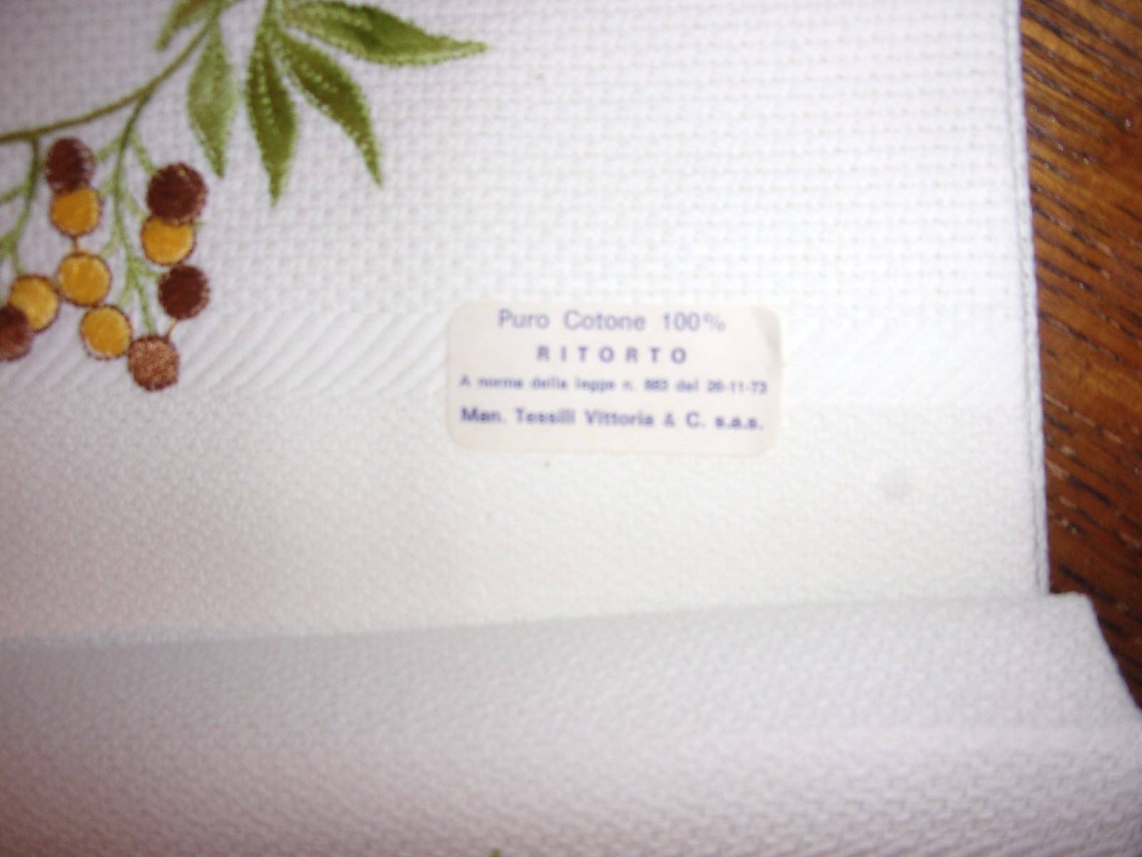 Asciugamani Fiorella and Vittoria Manifatture Tessilli vintage towels Italy LOTN