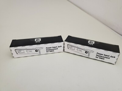 2 NEW Replacement AC Power FIX Repair Input Port Jack SNES Super Nintendo 18K