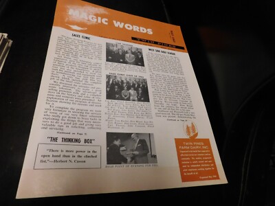 Magic Words Magazine Of Magic 1963 May