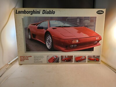 Testors 235 Lamborghini Diablo 1/24 Scale Model Kit Open Box Sealed Inside