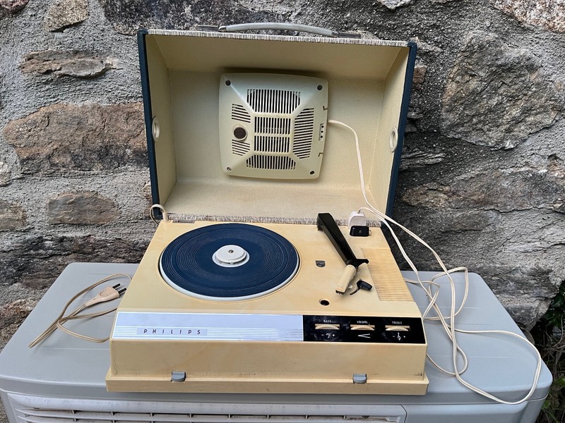 Philips Diamond Tourne Disque A Transistor Ancien Annees 50-60