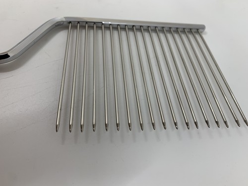 Vintage Cake Breaker Comb with Sterling Silver Handle British Hallmarks 10" Long