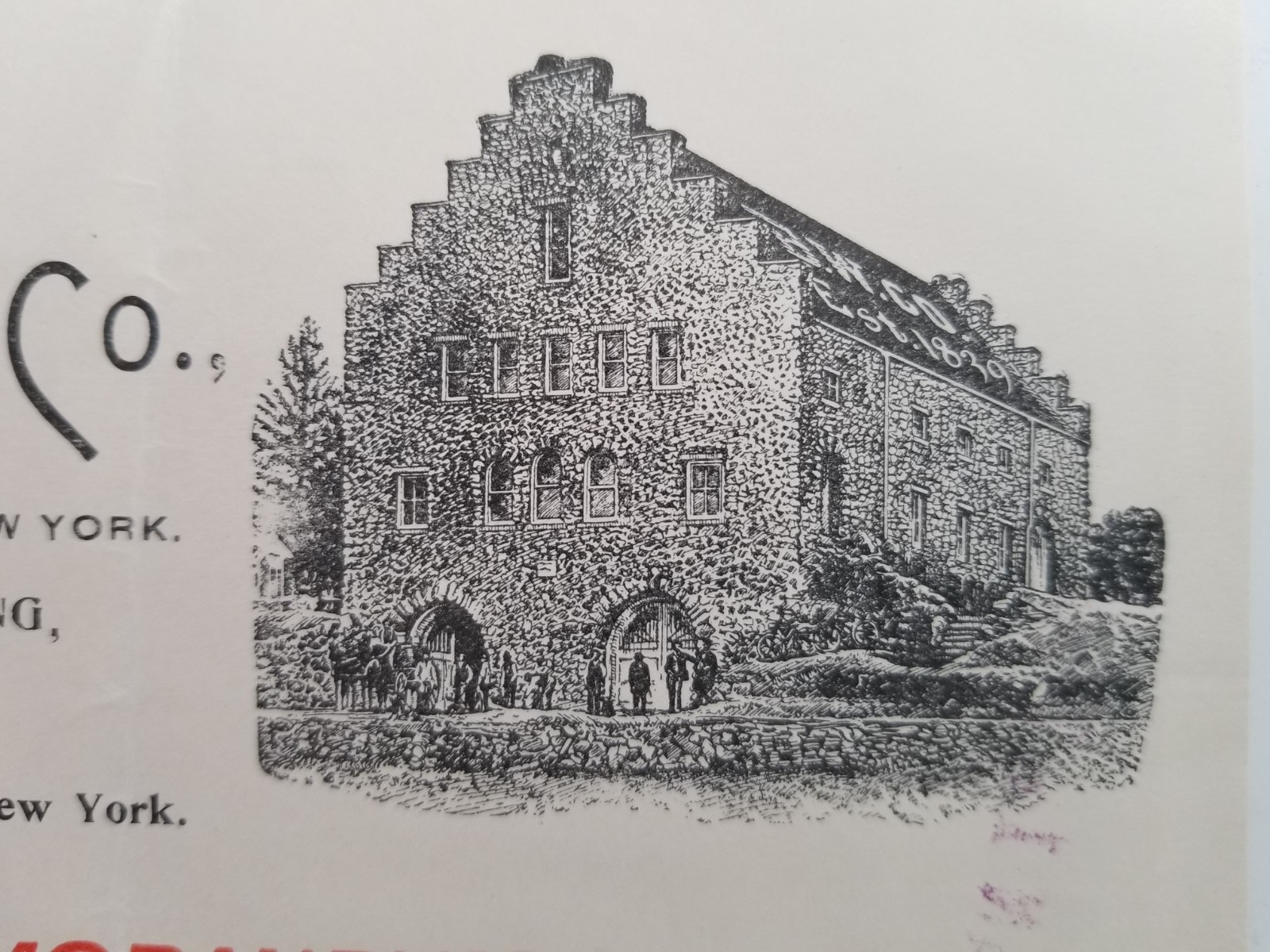 Brotherhood Wine Co. Antique Letterhead dated 1904 from New York w Illustration