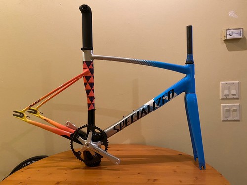 Specialized Allez Sprint Track Frame 56. Red Hook Crit Edition. Dura Ace Cranks