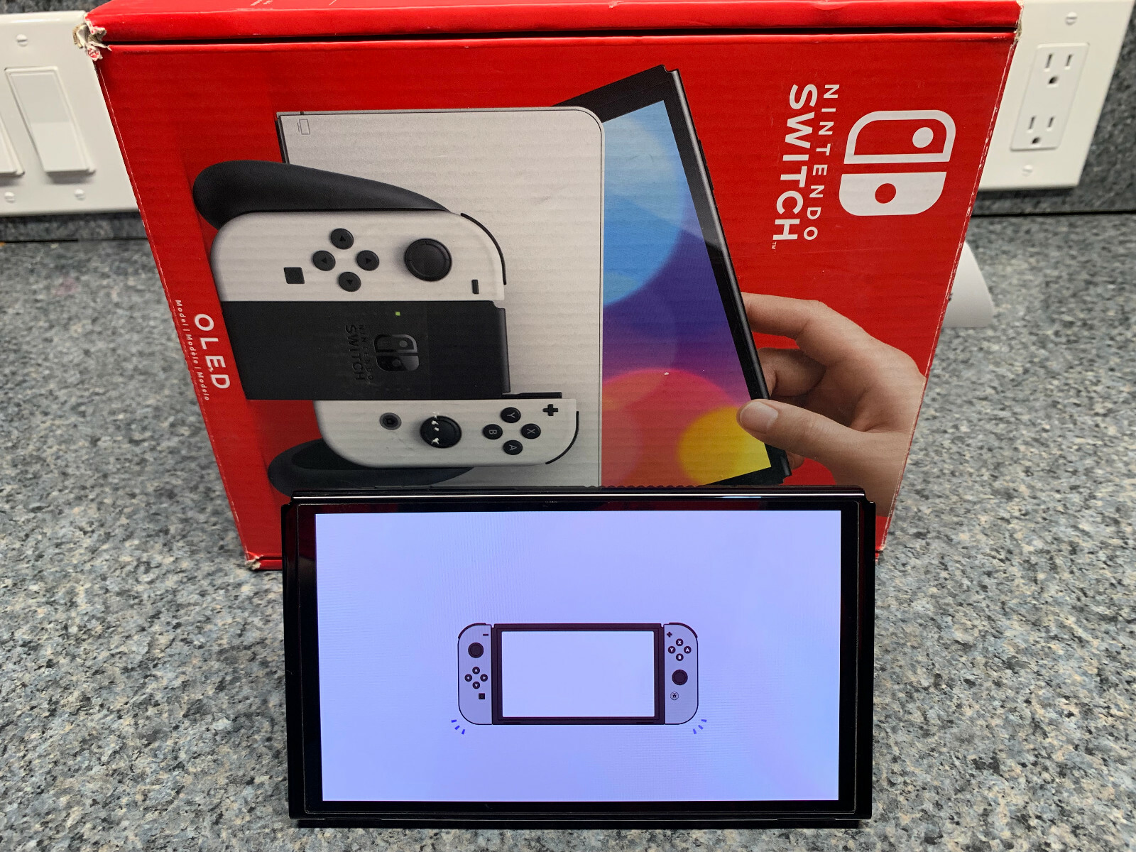 美品Switch Nintendo Nintendo Switch Console with Gray Joy-Con -(Japan Version