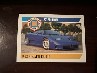 1992 Dream Cars 2nd Edition #14 - 1992 Bugatti EB 110