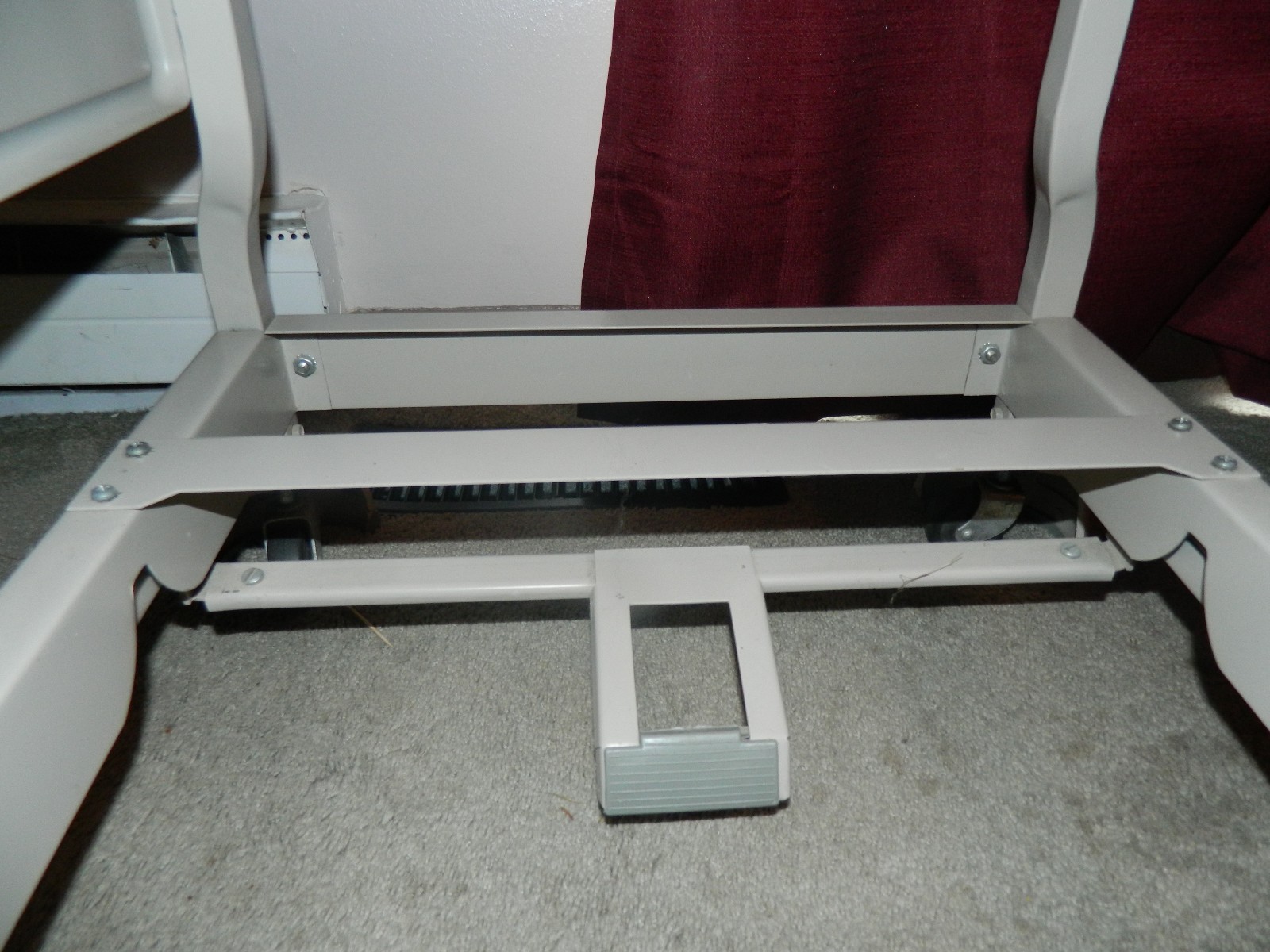 Industrial Drop Leaf Table/Stand on Wheels Tiffany Mid-Century Modern Vintage