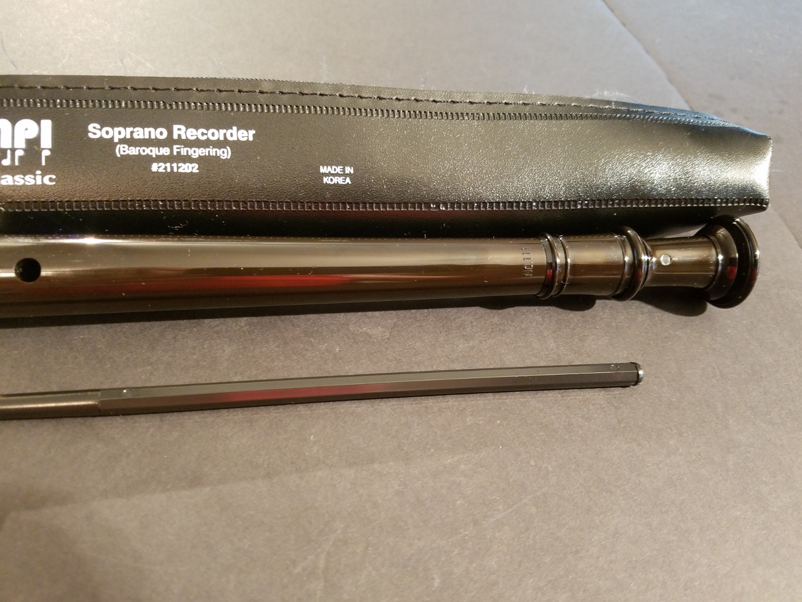 Soprano Recorder | Baroque Fingering System | #211202 MPI Classic & Leather Bag