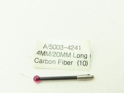 Renishaw A/5003-4241 CMM Touch Probe 4MM Ruby Tip Carbon Fiber Stem 30MM