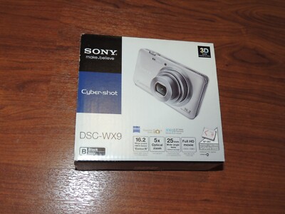 New in Box - Sony Cyber-Shot DSC-WX9 16.2 MP Camera - BLACK - 027242808652