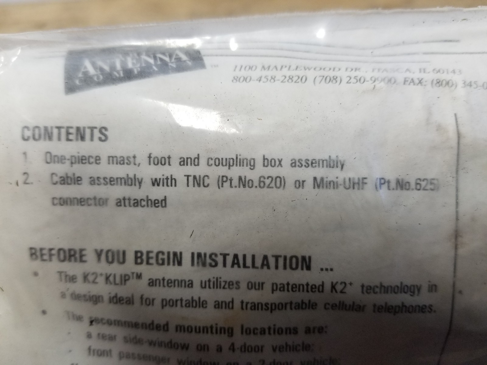 The Antenna company K2 +klip