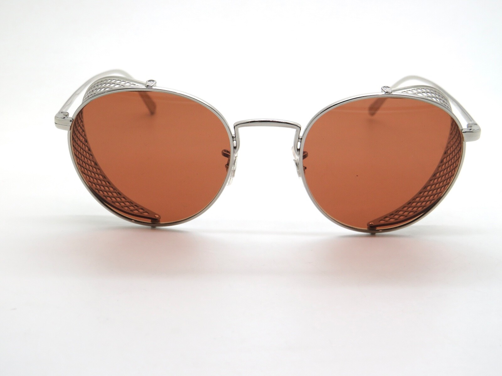 Pre-owned Oliver Peoples Brunello Cucinelli Ov1323s 503653 Cesarino-m Silver Sunglasses In Orange