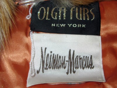 NEIMAN MARCUS OLGA FURS NEW YORK VINTAGE BEAUTIFUL RED FOX JACKET