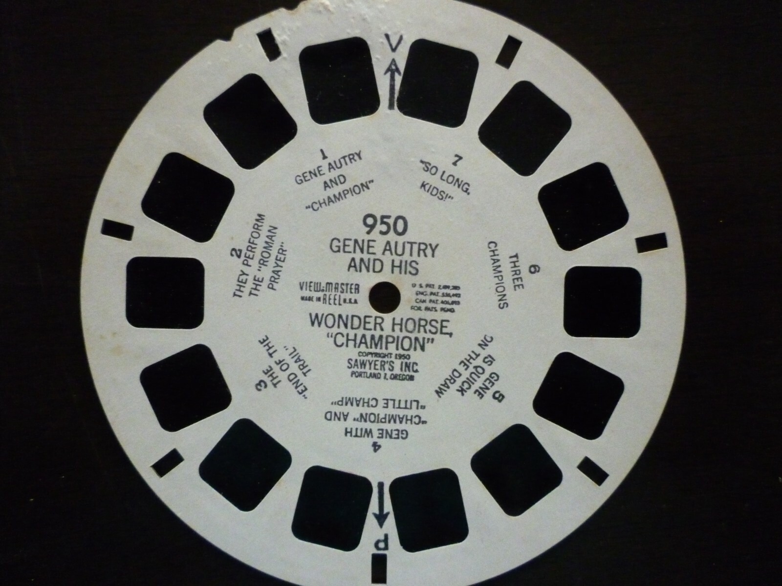 Vintage (1950's Era) Assorted Lot of 6 Cowboy / Western View Master Reels