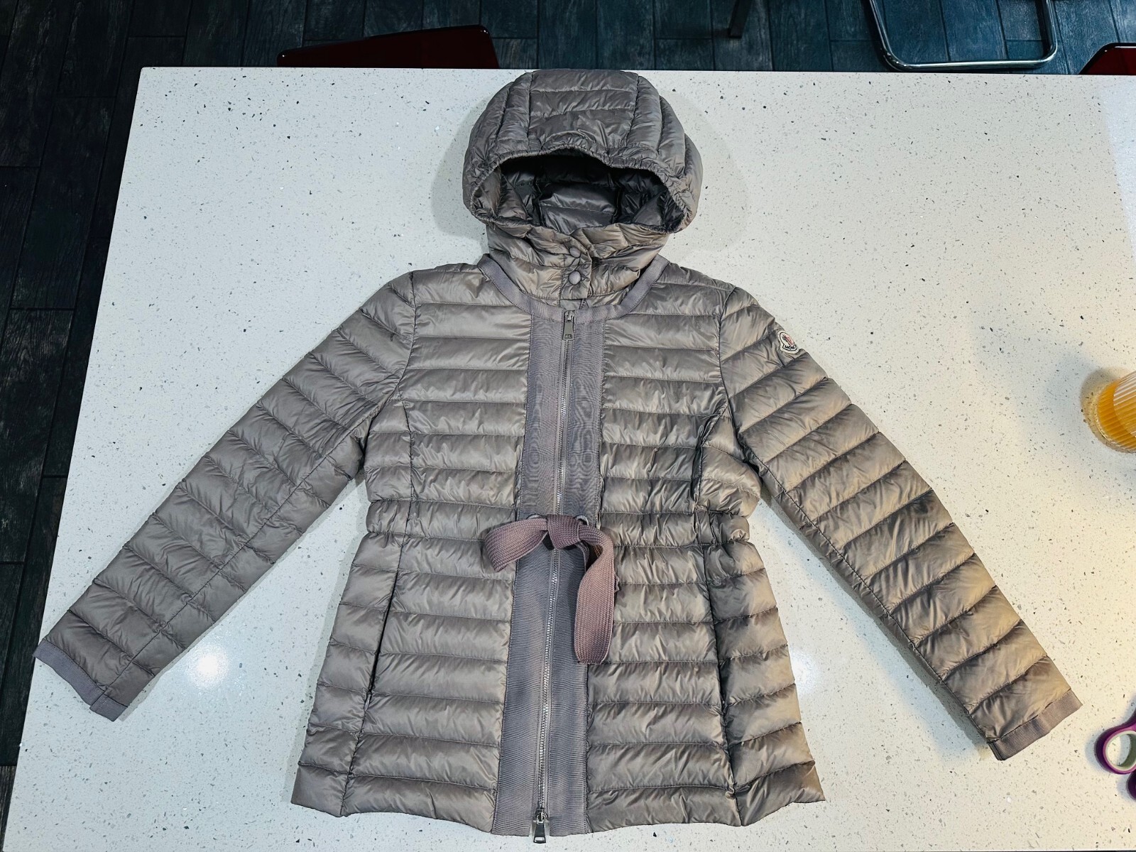 MONCLER - りこ Moncler - White Full Zip Striped Hoodie | Mitchell Stores