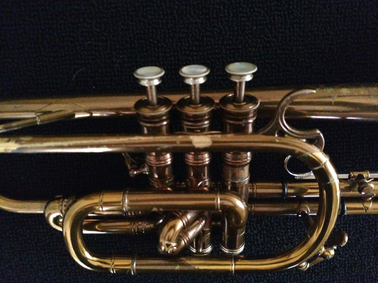 Early Vintage Selmer Paris K Modified Professional Cornet with Original Case