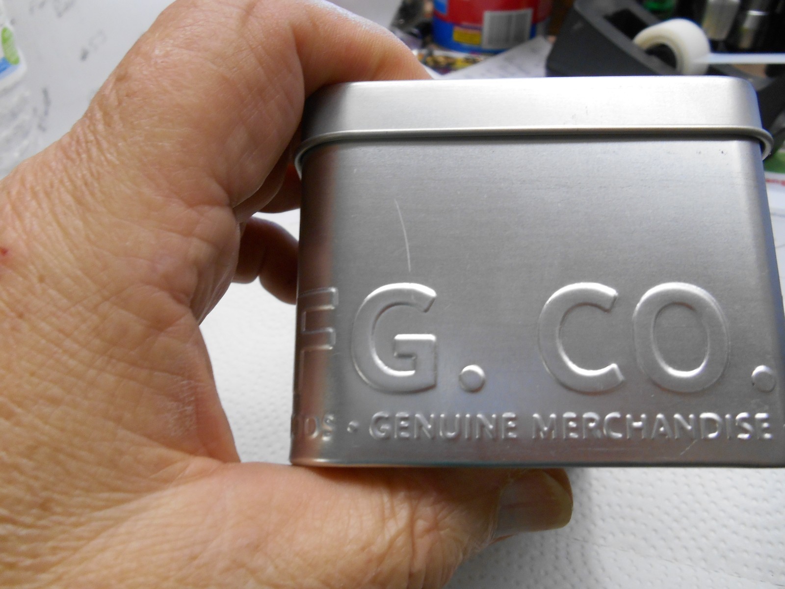 Vintage REVOLT Metal Embossed Watch Box