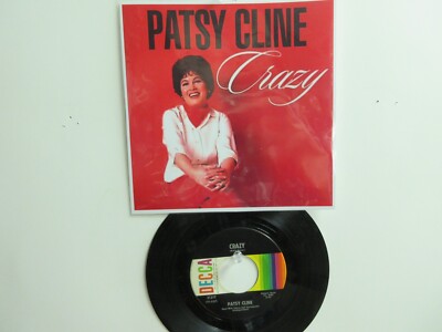    ' PATSY CLINE ' HIT 45   [ CRAZY/ WHO CAN I COUNT ON ]  1961 !   