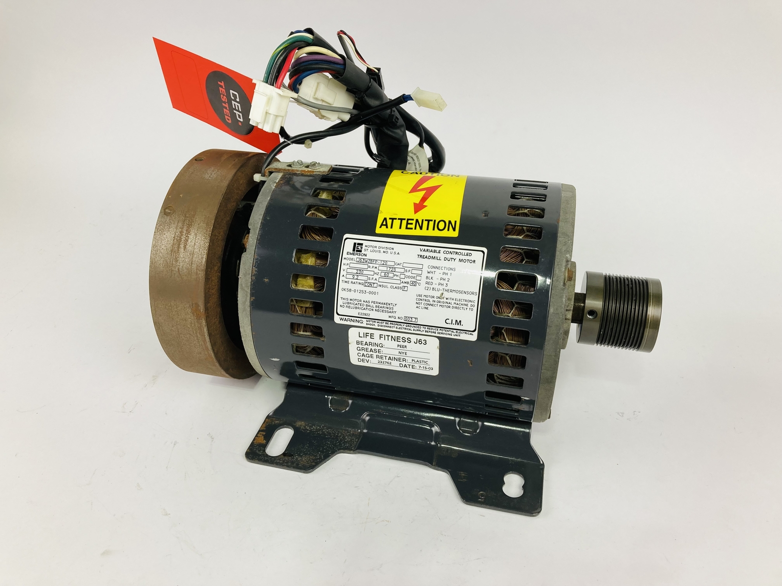 ＣＪ.D J.DＣ Life-Fitness 95TI Treadmill DC Drive Motor 0K58-01386-0004