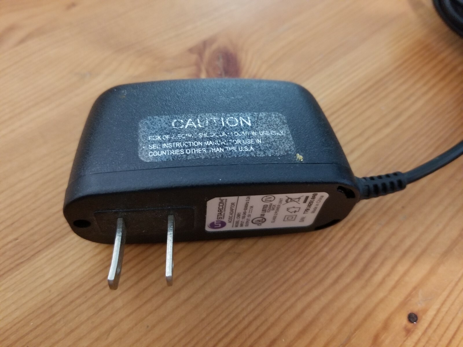 OEM UT Starcom CNR1 AC Adapter 5V 1A; CDM1450 7026 7076 7950;  FREE S/H!