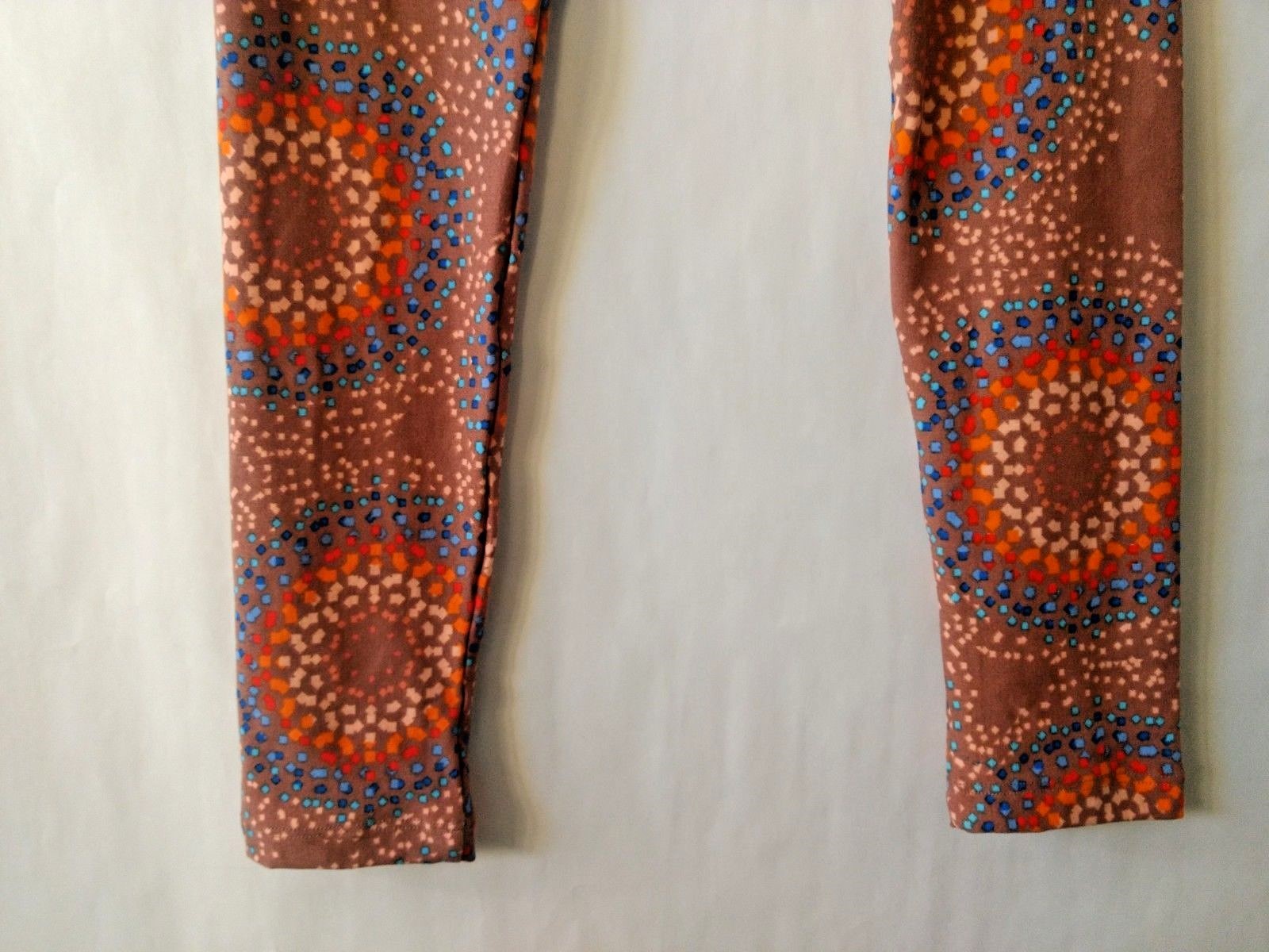 lula roe girls atletic leggings muti color stretchy tween small