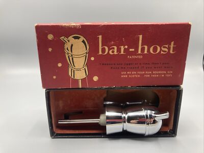 Bar Host by Anchor Patented Vtg Collectible Liquor Pourer 1950's in Original Box