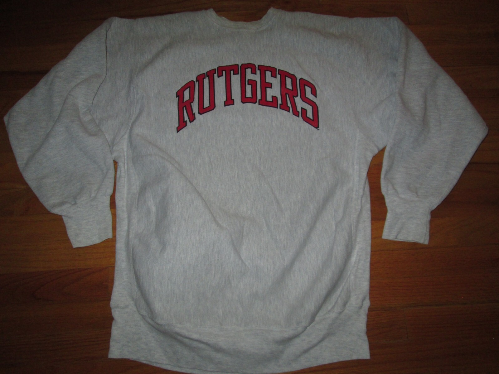 RUTGERS SCARLET KNIGHTS Vtg 90s CHAMPION REVERSE WEAVE Sweater