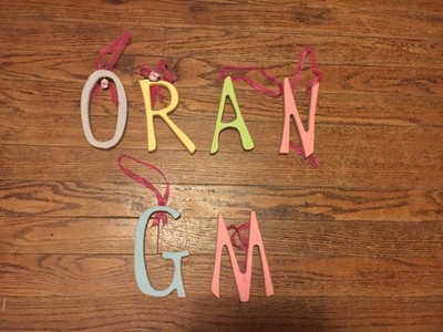 Wood Craft Letters Morgan Rowan Grown Grow Norm Oran Kids Room Craft Decor 6 in