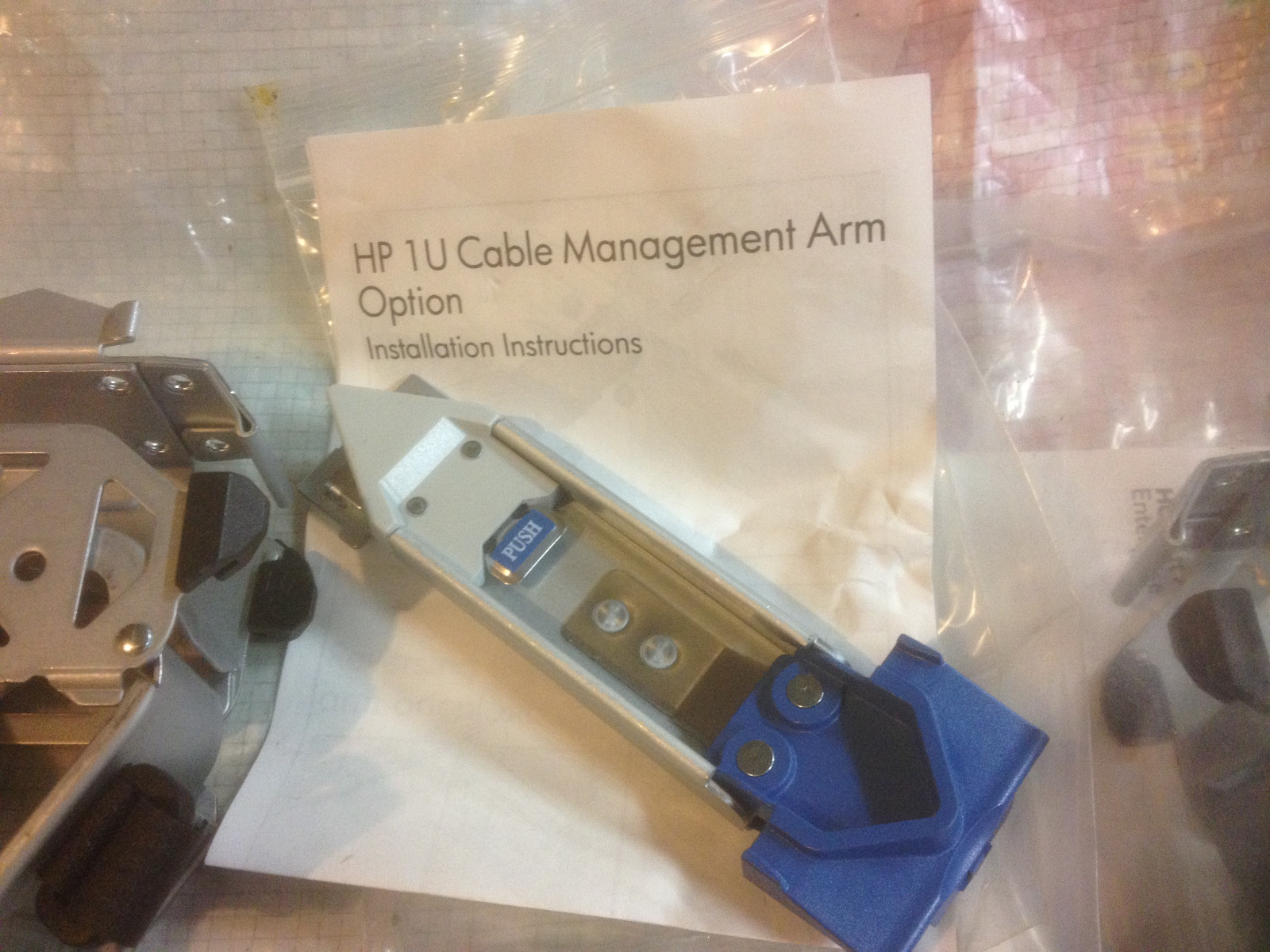 (3) HP CABLE MANAGEMENT ARM 1U CMA KIT FOR HPE PROLIANT DL360 G9